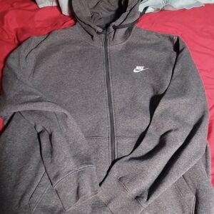 Nike Gray Zip-Up Hoodie
